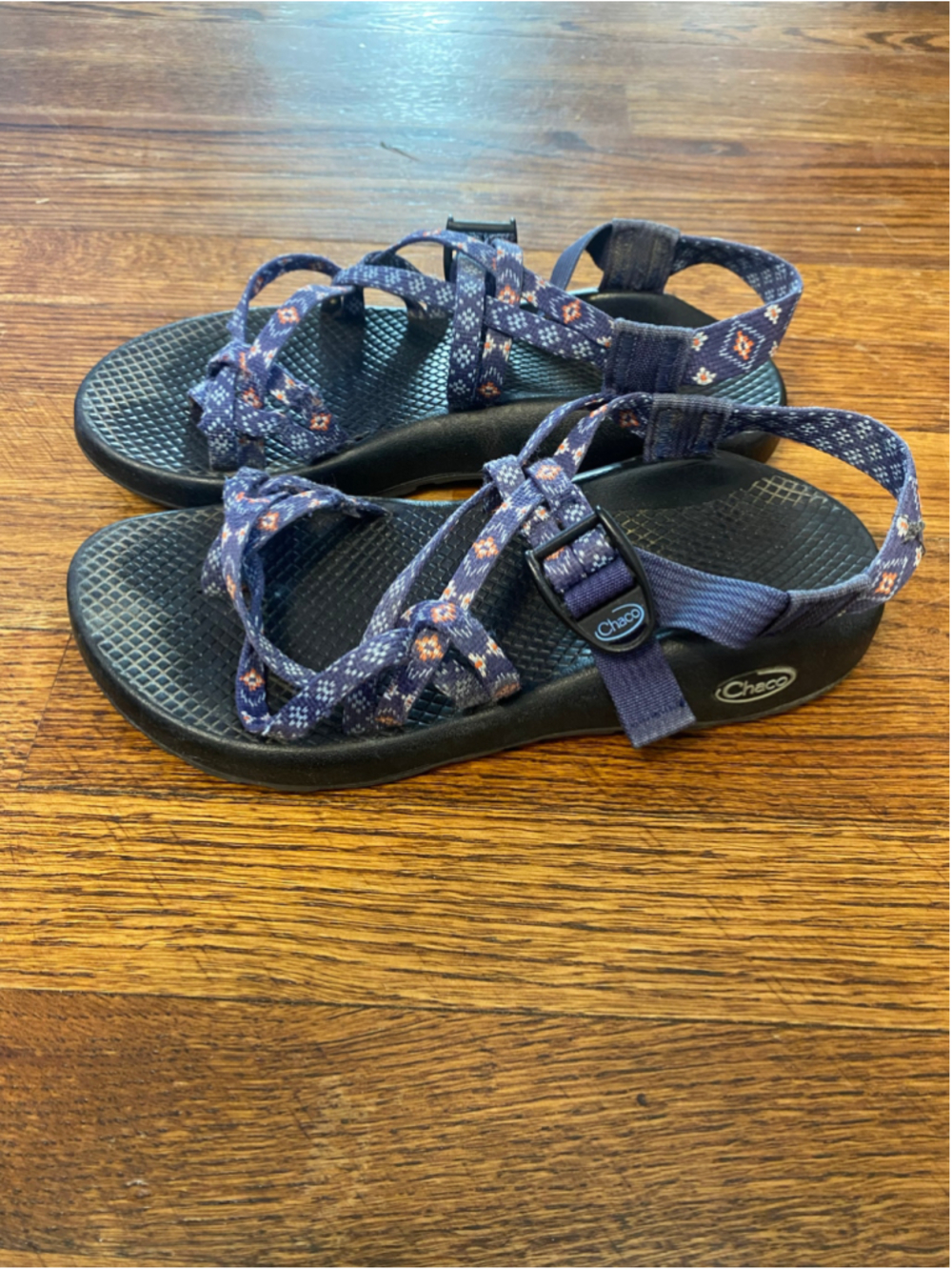 Chaco ZX2 Classic Geometric Toe Loop Strappy Hiking Sport Sandals Boho 8 Granola